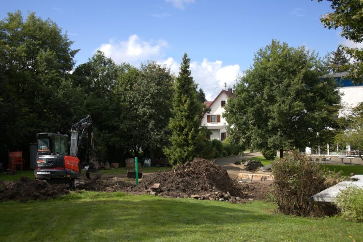 Die Umbaumaßnahmen haben begonnen